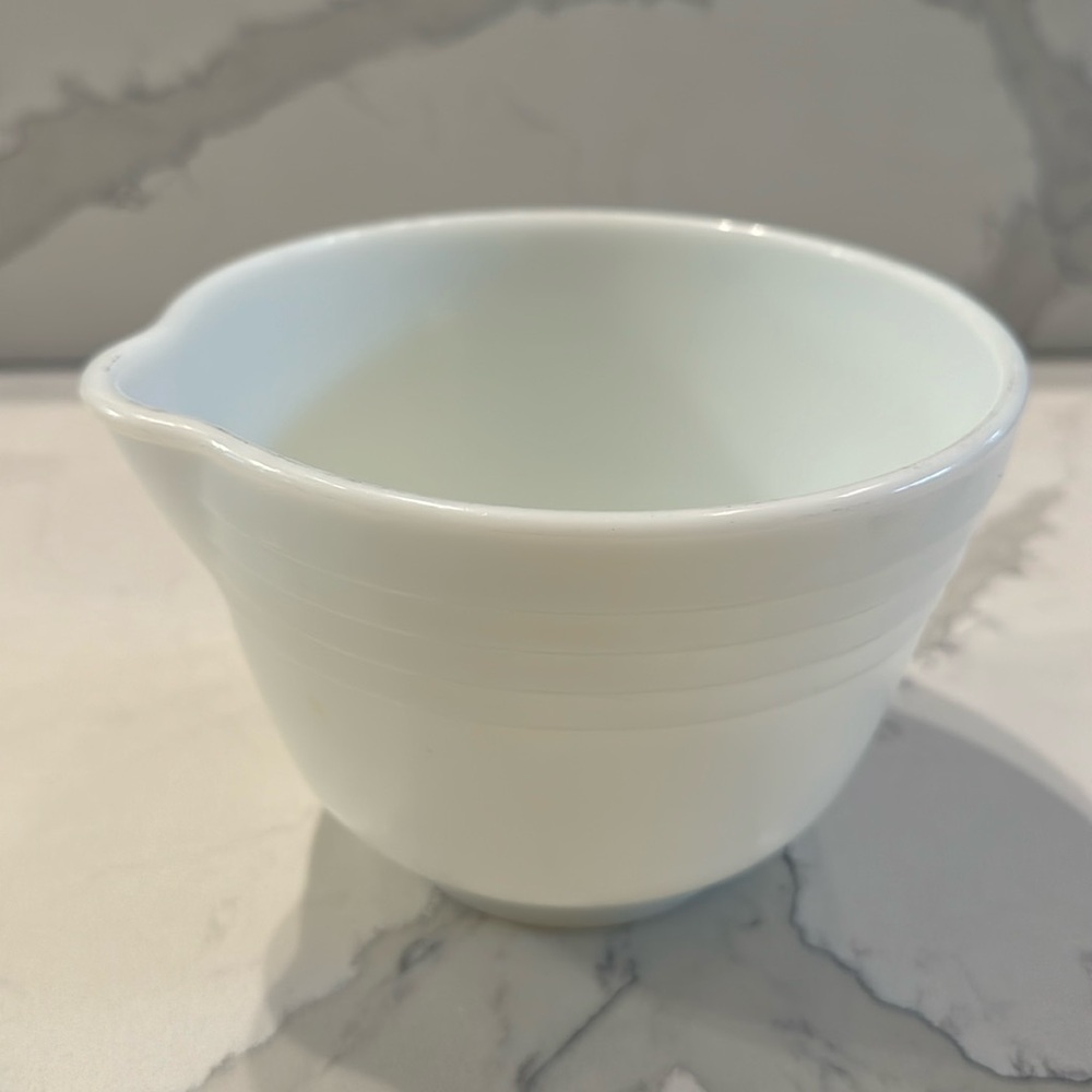 White PYREX small mixing bowl